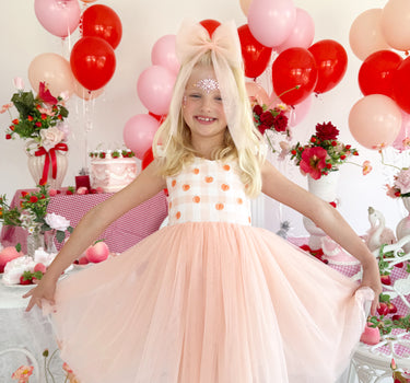 Peaches Girls Gingham Dress