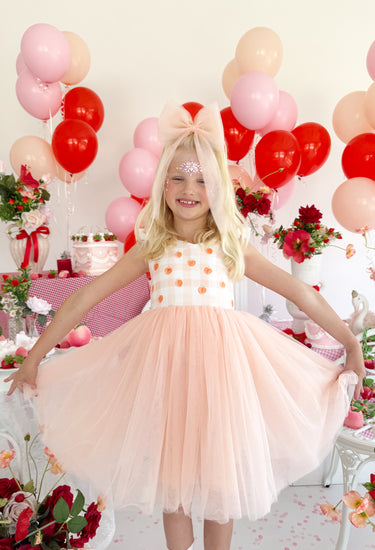 Peaches Girls Gingham Dress