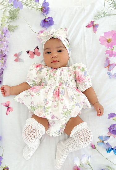 Fairy Garden Baby Girl Floral Romper