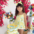 Sorrento Citrus Baby Girls Floral Romper
