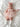 Barboteuse bébé fille rose à fleurs sauvages