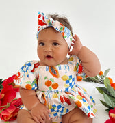 Euro Summer Baby Girls Floral Romper