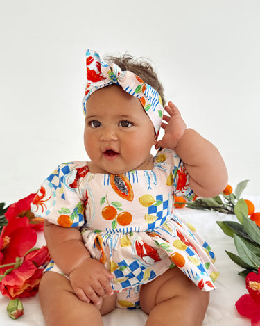 Euro Summer Baby Girls Floral Romper