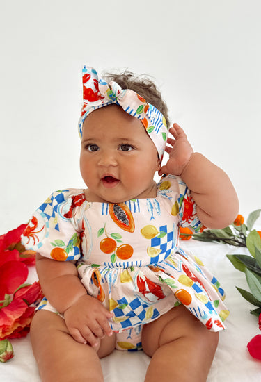 Euro Summer Baby Girls Floral Romper