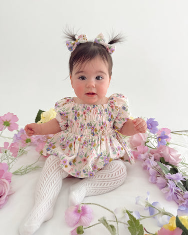 Elina Floral Baby Girl Romper