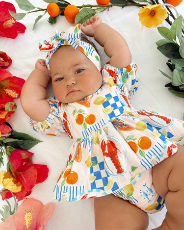 Euro Summer Baby Girls Floral Romper