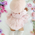 Frankie June Baby Girl Pink Gingham Romper