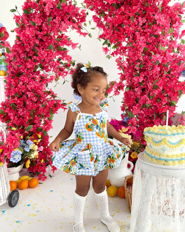 La Vita Belle Baby Girl Gingham Romper