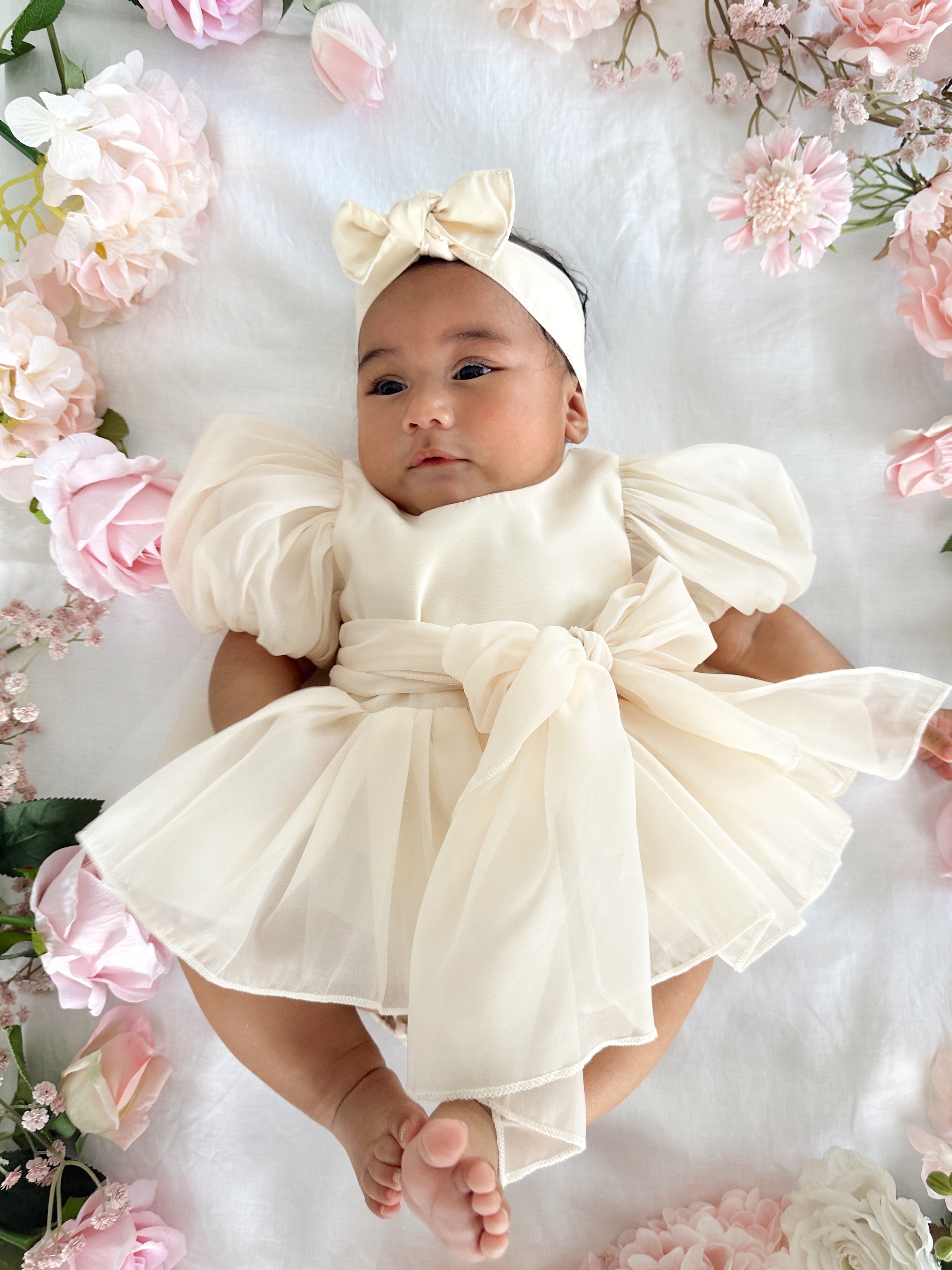 Cream Clementine Baby Girl Hair Accessories – Arabella & Rose