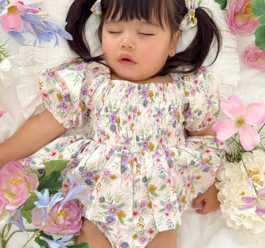 Elina Floral Baby Girl Romper