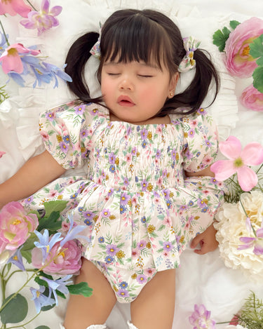 Elina Floral Baby Girl Romper