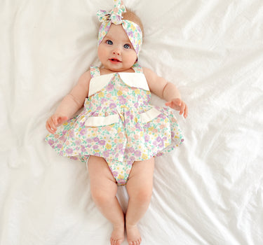 Eva Rose Baby Girl Floral Romper