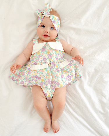 Eva Rose Baby Girl Floral Romper
