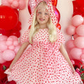 Sweetheart Pink Heart Girls Party Dress