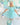 Tabitha Turquoise Sky Organza Girls Party Dress