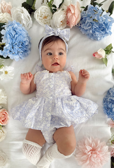 Valee Floral Baby Girl Romper