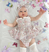 Violet Floral Baby Girl Floral Romper