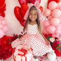 Be Mine White Heart Girls Party Dress