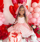 Be Mine White Heart Girls Party Dress