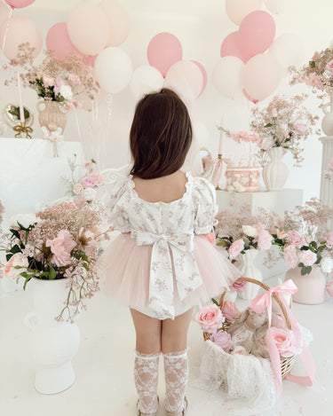 Odessa Flower Baby Girl Romper