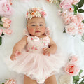 Mirabelle Flower Baby Girl Romper