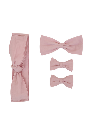 Butterfly Dusty Rose Baby Girl Tulle Hair Accessories
