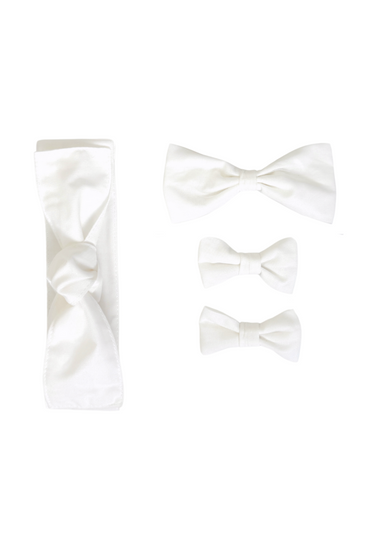 White Strawberry Fields Baby Girl Tulle Hair Accessories