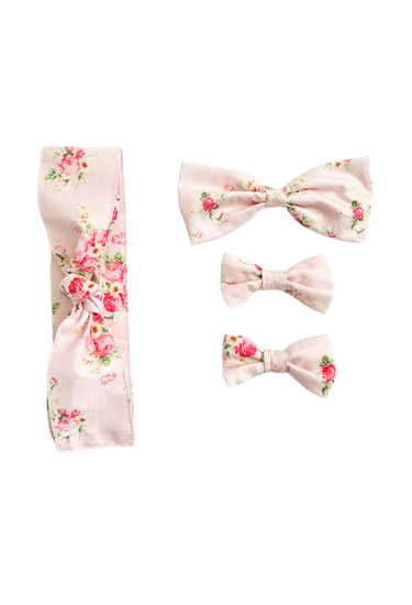 Mirabelle Flower Candy Pink Baby Girl Floral Hair Accessories