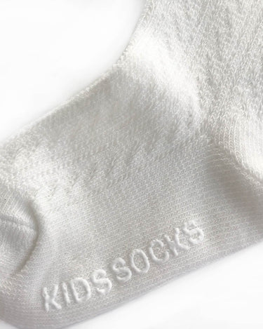 Emery White Socks Fabric Swatch