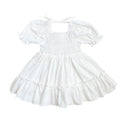 Lila Puffed Sleeve Milk Dress Flatlay Front
