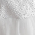 Trixie Belle White Broderie Anglaise Tutu Romper Swatch