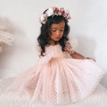 Swiss Dot Gardenia Dress - Pink Rose