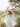 Swiss Dot Rosebud Dress – White