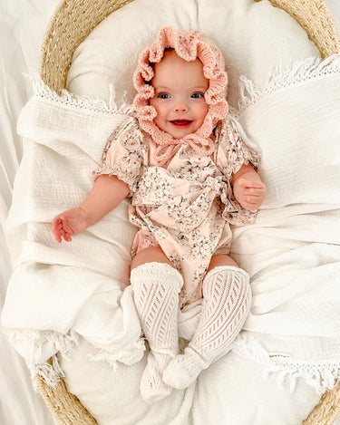 Lulu Romper And Bo Peep Beanie 7