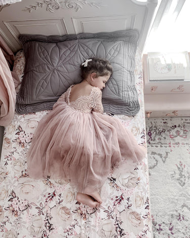 Swan Dusty Rose Flower Girl Dress Special Occasion Wear