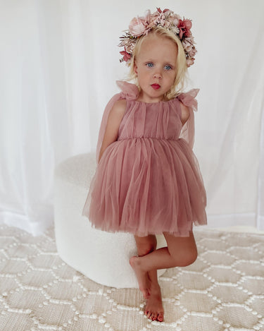 English Rose Dusty Rose Dress