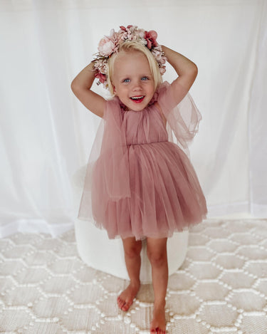 Dusty rose baby dress online