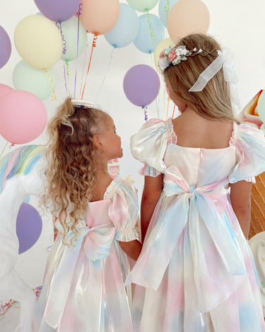 childrens party dresses australia Australia Birthday and Flower Girl Party Dress in Aqua Blue Ombr Pure Cute