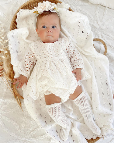 White Ivy Baby Girl Two Piece Set Special Occasion Wear