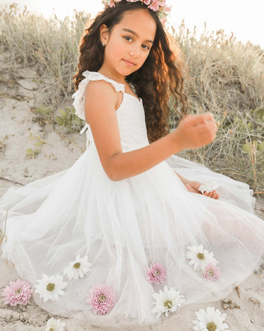 Bambi White Flower Girl Dress Special Occasion Wear – Arabella