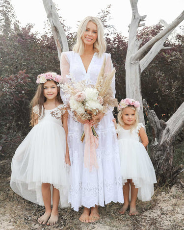 Grace High Low White Flower Girl Dress -Special Occasion Dresses 1 Grace High Low White Flower Girl Dress -Special Occasion Dresses 1