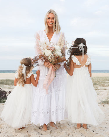 Grace High Low White Flower Girl Dress -Special Occasion Dresses Arabella & Rose Grace High Low White Flower Girl Dress -Special Occasion Dresses Arabella & Rose