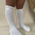 Girls Emery White Socks